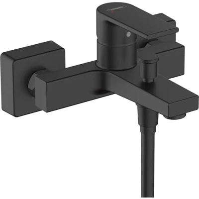 Image of hansgrohe Vernis Shape Single lever bath mixer for exposed installation, matt black, 71450670
