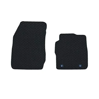 Image of Nicoman Hex Fully Tailored Car Mats Fit (2008 2017 Fiesta MK7 Hatchback) (Front Set 2 Piece,Black)
