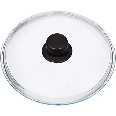 Image of SPARES2GO Universal Large Glass Lid for Saucepans, Rice Cookers &amp; Frying Pans (30cm)