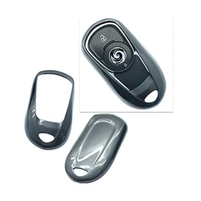Image of Nordecco GLOSS HARD SHELL Key FOB COVER Compatible With Car KEYLESS OPEL VAUXHALL INSIGNIA KEYFOB MK 2 2017 2018 B MARK SMART GRAND SPORT (Grey)
