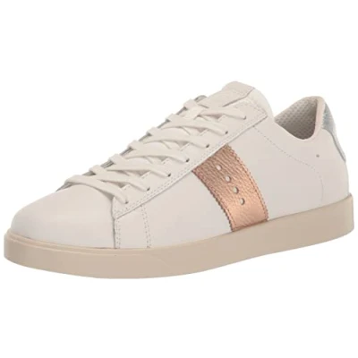 Image of ECCO Women&#039;s Street Lite W Trainers Sneaker, White Hammered Bronze Pure Silver, 8 UK