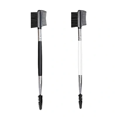 Image of Eyebrow Brush, 2 Pcs Double Sided ended Eyelash Comb, Separator, Makeup Tool, for Modifying Eyebrows and Eyelashes