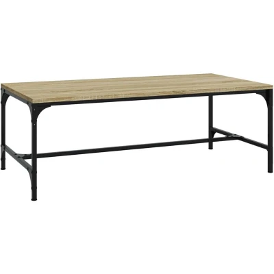 Image of vidaXL Coffee Table Sonoma Oak 100x50x35 cm Engineered Wood