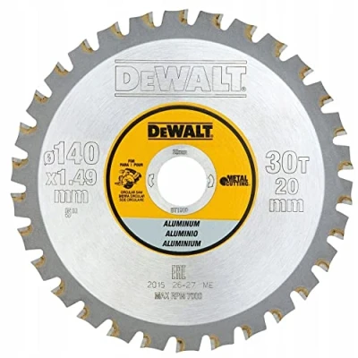 Image of Dewalt Metal Circular SAEGE Blade 140 x 20 30FZ and 3 Degree for Aluminium DT1910 QZ