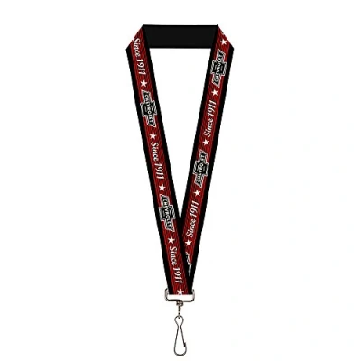 Image of Buckle Down Unisex Adult&#039;s Lanyard 1.0 Dalmatians Running/Paws Black/Gray/White/bla Key Chain, Multicolor, One Size