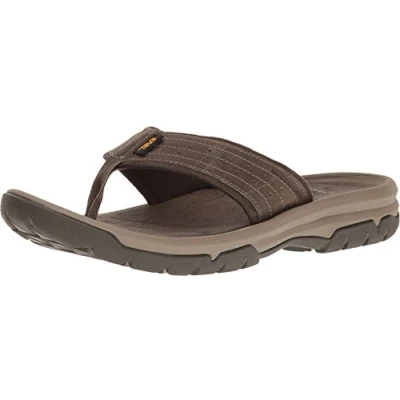 Image of Teva Men&#039;s Langdon Flip Sandal, Walnut, 9 UK