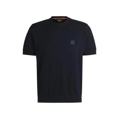Image of BOSS Kanache Basic Tshirt, Men&#039;s, Size: XL, Dark blue