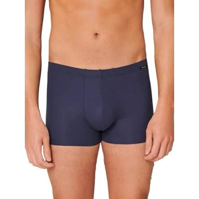 Image of Schiesser Men&#039;s Laser Cut Soft Boxershort Boxer Shorts, darkblue, L