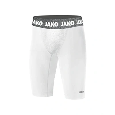 Image of JAKO Compression 2.0 Men&#039;s Short Tight 2.0, Mens, 8551, White, 140 (EU)