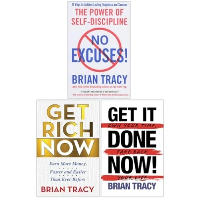 Image of Brian Tracy Collection 3 Books Set (No Excuses The Power of Self Discipline, Get Rich Now &amp; It Done Now)