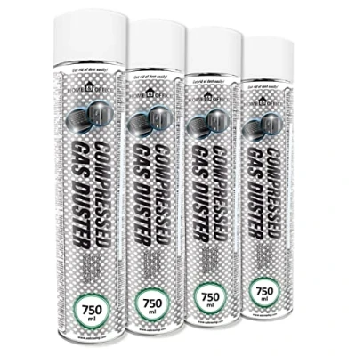 Image of AABCOOLING 4 x 750ml Home&amp;Office Compressed Gas Duster K1, Keyboard Cleaner, Office Equipment Cleaners, PC Cleaning Kit, Electronics, Air Dusters, Supplies, Blower
