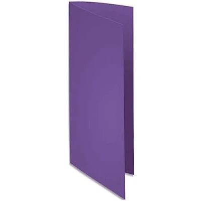 Image of Exacompta Ref 210008E Rocks Square Cut Folder 240 x 320mm in Size, Suitable for Holding A4 Documents, 210gsm Coloured Card Purple Colour (Pack of 100)