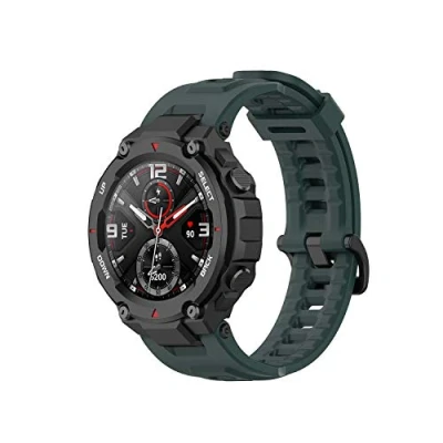 Image of TopTen Watch Band Compatible with Amazfit T Rex Pro/T Strap, Silicone Bracelet Replacement Accessories Adjustable Wristband (Olive Green)