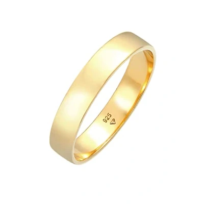 Image of Kuzzoi 0602911121 Men&#039;s Ring (4.5 mm) Handmade 925 sterling Silver Gold Plated Wedding Engagement Friend Basic Polished Size 60 66, silver,