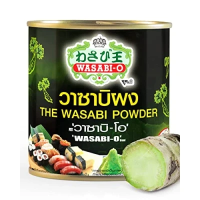 Image of Wasabi O Premium Powder 35g Japanese Horseradish for Sushi, Salmon, Seafood, Grilled Meats Authentic Flavoring and Ingredient