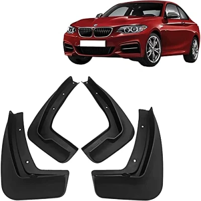 Image of HOMAKS 4Pcs Car Mud Flaps for B MW 2 Series F22 F45 2015 2020, Splash Guards Mudguards Front Rear Wheels Fender Auto Mudflap Protection Styling Accessories