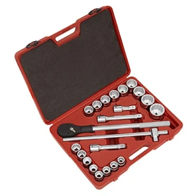 Image of Sealey Premier Socket Set 22pc 3/4&quot;Sq Drive 12 point WallDrive® Metric