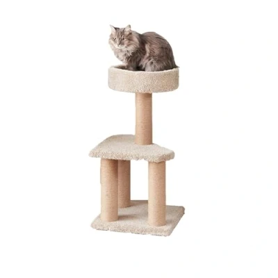 Image of Amazon Basics Cat Activity Tree with Scratching Posts, Medium