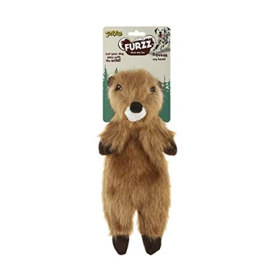 Image of Pet Love Furzz Plush Dog Toy with Squeaker Beaver, Small (31.5cm long), S