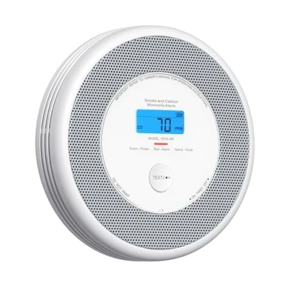 Image of X Sense Wi Fi Combination Smoke and Carbon Monoxide Alarm for Home with English Voice Alerts, Wireless Interlinked Requires SBS50 Base Station, XP0A MR, 1 Pack