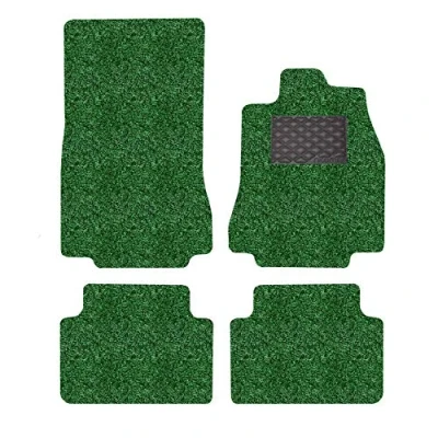 Image of Nicoman Spaghetti All Weather Fully Tailored Car mats Fit【2007 2015 XF Saloon/Estate X250 】(Full Set 4 Piece,Green)