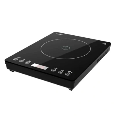 Image of Cecotec Portable Induction Hob 1 Burner Full Magma Slim 2000W Power Adjustable 8 Levels High Strength Glass Design Touch Screen Timer Easy to Clean
