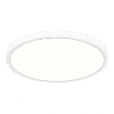 Image of LuminexDesigns LED Ceiling Light Dimmable with Remote 24W Lamp Flat 2000K Backlight, Warm Night &amp; Timer, Modern Round 12&quot; Ultra Thin Fittings for Living Room Bedroom Kitchen