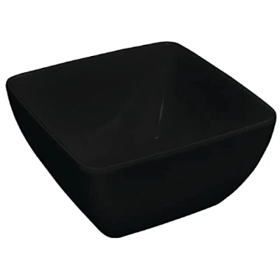 Image of Olympia Kristallon Curved Black Melamine Bowl 11in