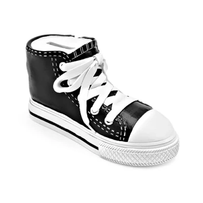 Image of Mousehouse Gifts Cool Converse Shoe Money box/Piggy bank for kids/girls/boys (Black)