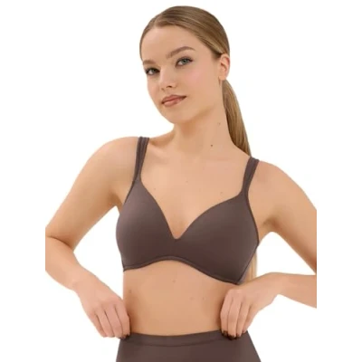 Image of Lisca Women&#039;s Non Wired Padded Bra Maya 020335 Cocoa 44C