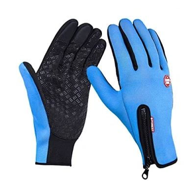 Image of Frdun Cycling Gloves,Windproof Winter Gloves Unisex Premium Waterproof Touchscreen Keep Warm For Men Women
