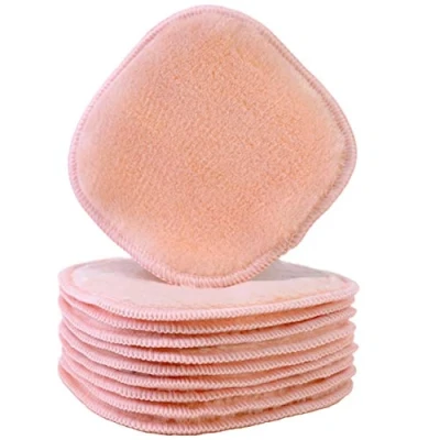 Image of Polyte Premium Hypoallergenic Chemical Free Microfibre Fleece Makeup Remover and Facial Cleansing Cloth (13x13 cm, 10 Pink Cloths)