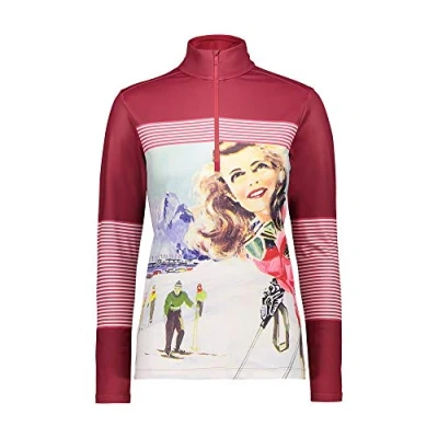 Image of CMP Women&#039;s Softech Fleece Shirt, Magenta B.Co Carminio, 40, Carmine