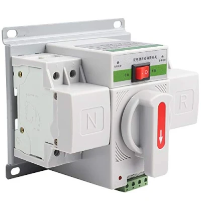 Image of Automatic Transfer Switch, Dual Power Switch Circuit Breaker 220V 63A 2P, Din Rail Type Changeover Conversion Switches