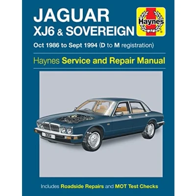 Image of Jaguar XJ6 &amp; Sovereign (Oct 86 Sept 94) Haynes Repair Manual (Paperback)