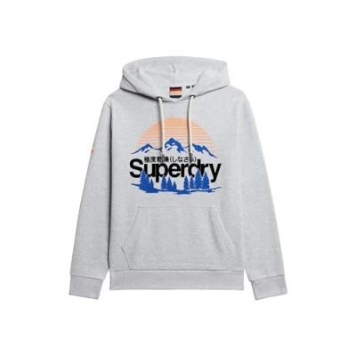 Image of Superdry Great Outdoors Graphic Hoodie XL Grey