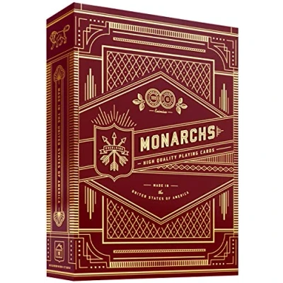 Image of Red Monarch Playing Cards by Theory11 &amp; Bicycle Original Version 1