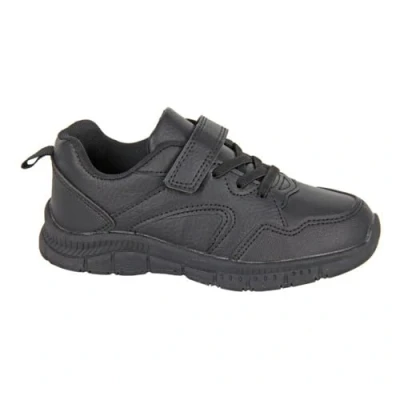 Image of Route 21 Childrens Unisex Downey Trainer Shoes Junior Black Size UK 4 Infant