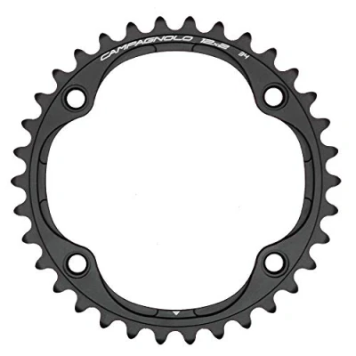 Image of Campagnolo Unisex Super Record/Record X12 Chainring, Black, 39T Inner UK