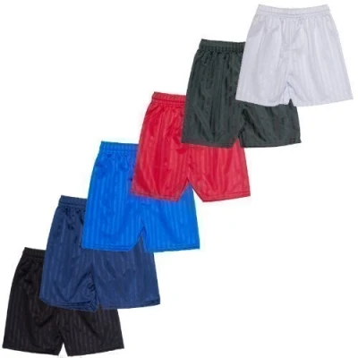 Image of Shadow Stripe Gym Sports Games School Pe Shorts 11 12 Years Bla Black