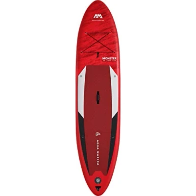 Image of Aqua Marina Monster, Inflatable Stand Up Paddle Board (iSUP) Package, 363 cm Length, Red