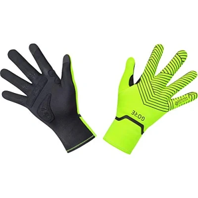 Image of GOREWEAR C3 GORE TEX INFINIUM™ Stretch Mid Gloves, Neon Yellow/Black, 8