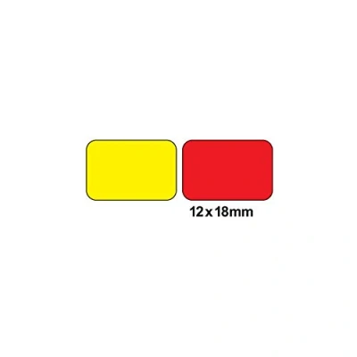 Image of Blick Labels, Assorted Colours, Self Adhesive Stickers, Rectangular, 12mm x 18mm, 120 for Home, Office, Family, School, Holiday Calendar Organising, Planner, Rewards Chart, Colour Coding