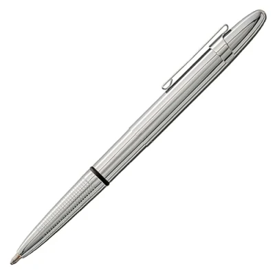 Image of Shiny Chrome Space Pen with Matching Clip