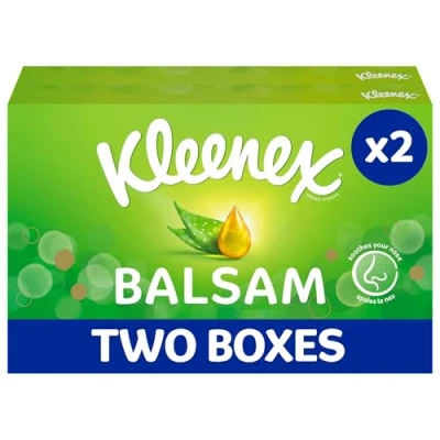 Image of Kleenex Balsam Tissues, Pack of 2,Packaging may vary