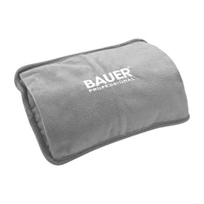 Image of Bauer Professional 38969 Rechargeable Electric Hot Water Bottle/Grey/Soft Touch Fleece Cover/Hand Warmer/Rechargeable / 3 Colours