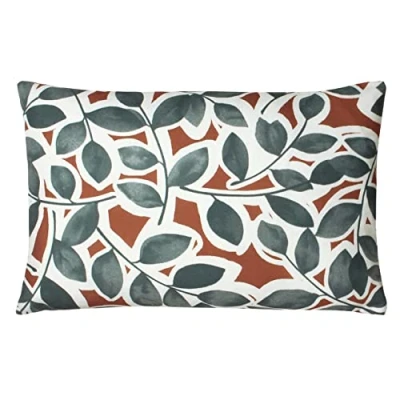 Image of Paoletti Willow Polyester Filled Cushion, Polyester, Brick