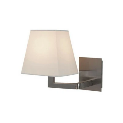 Image of Buhovo Wall Light 1x E27 Max 40W Chrome Matt White Shade