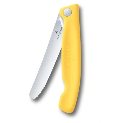 Image of Victorinox Swiss Classic Yellow 11cm Serrated Picnic Knife