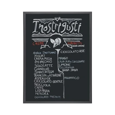 Image of Bi Office Chalkboard, Black Non Magnetic Surface, Lined MDF Frame, 35 x 25 cm